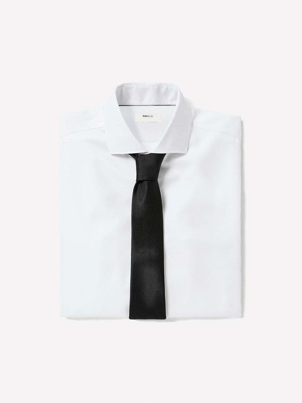 Tailored Fit Solid Twill Dress Shirt rw&co Special Promo Price