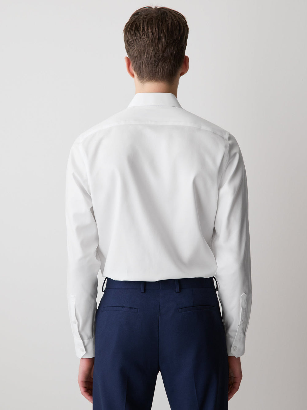 Tailored Fit Solid Twill Dress Shirt rw&co Special Promo Price