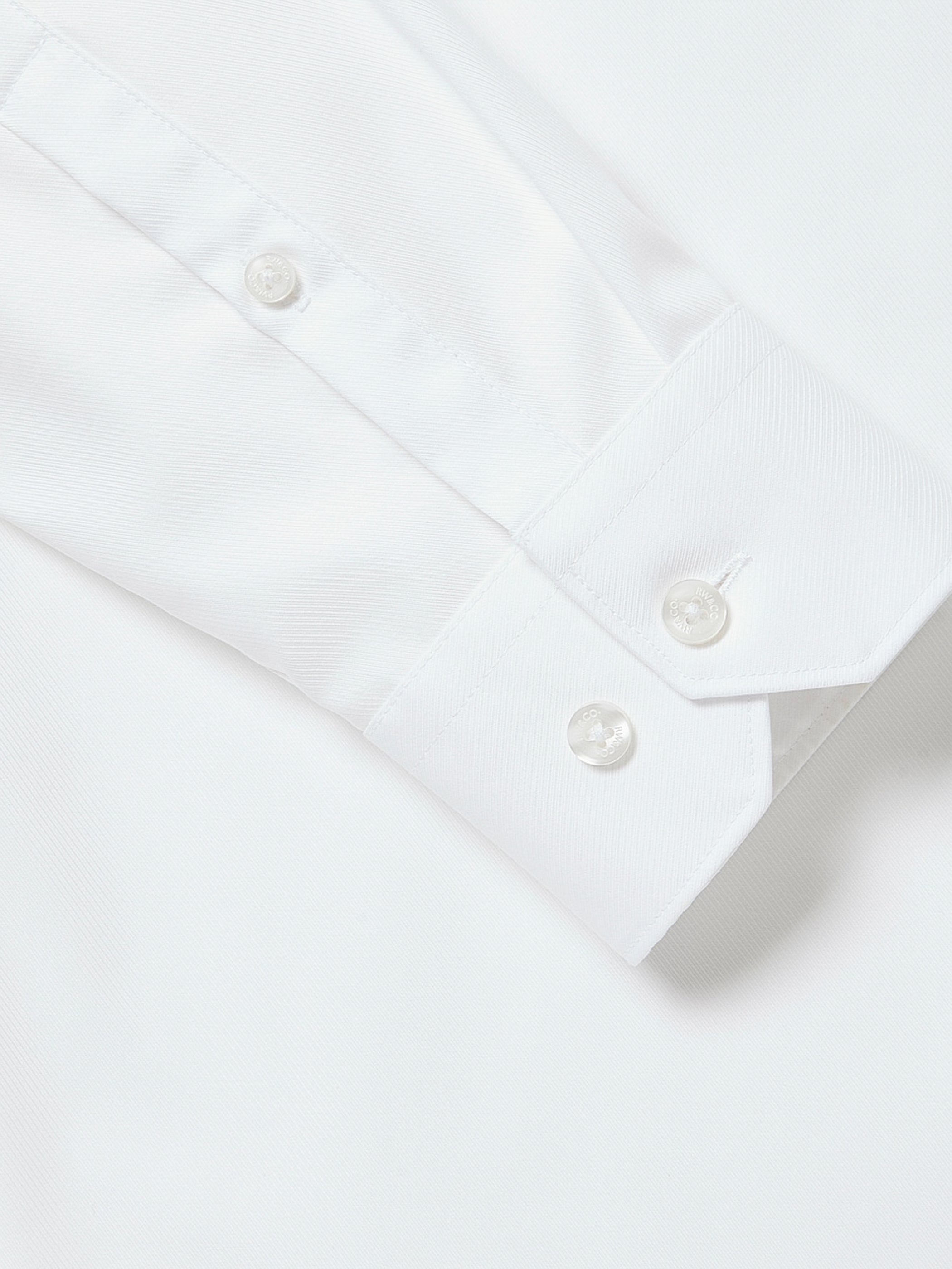 Tailored Fit Solid Twill Dress Shirt rw&co Special Promo Price