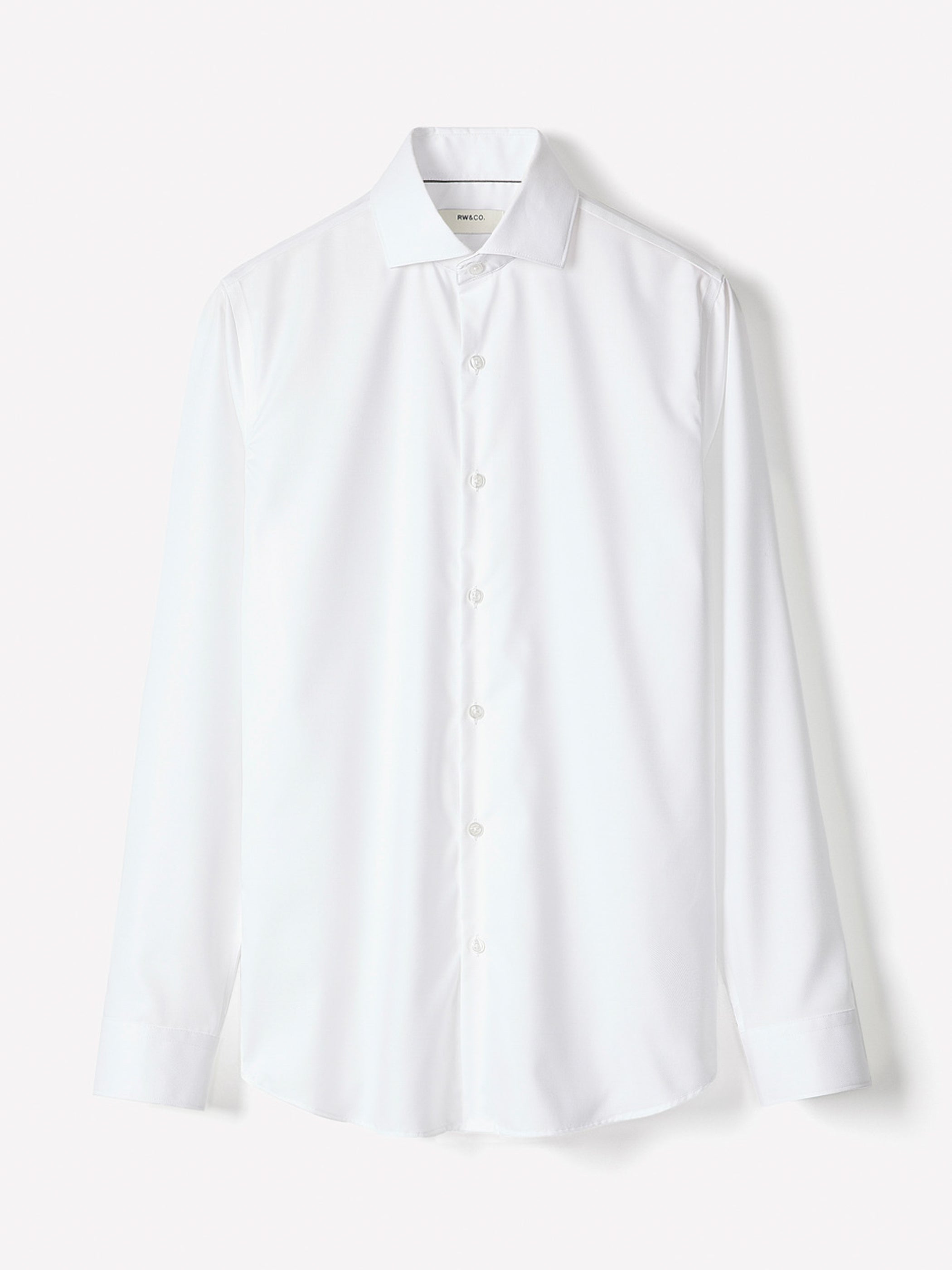 Tailored Fit Solid Twill Dress Shirt rw&co Special Promo Price