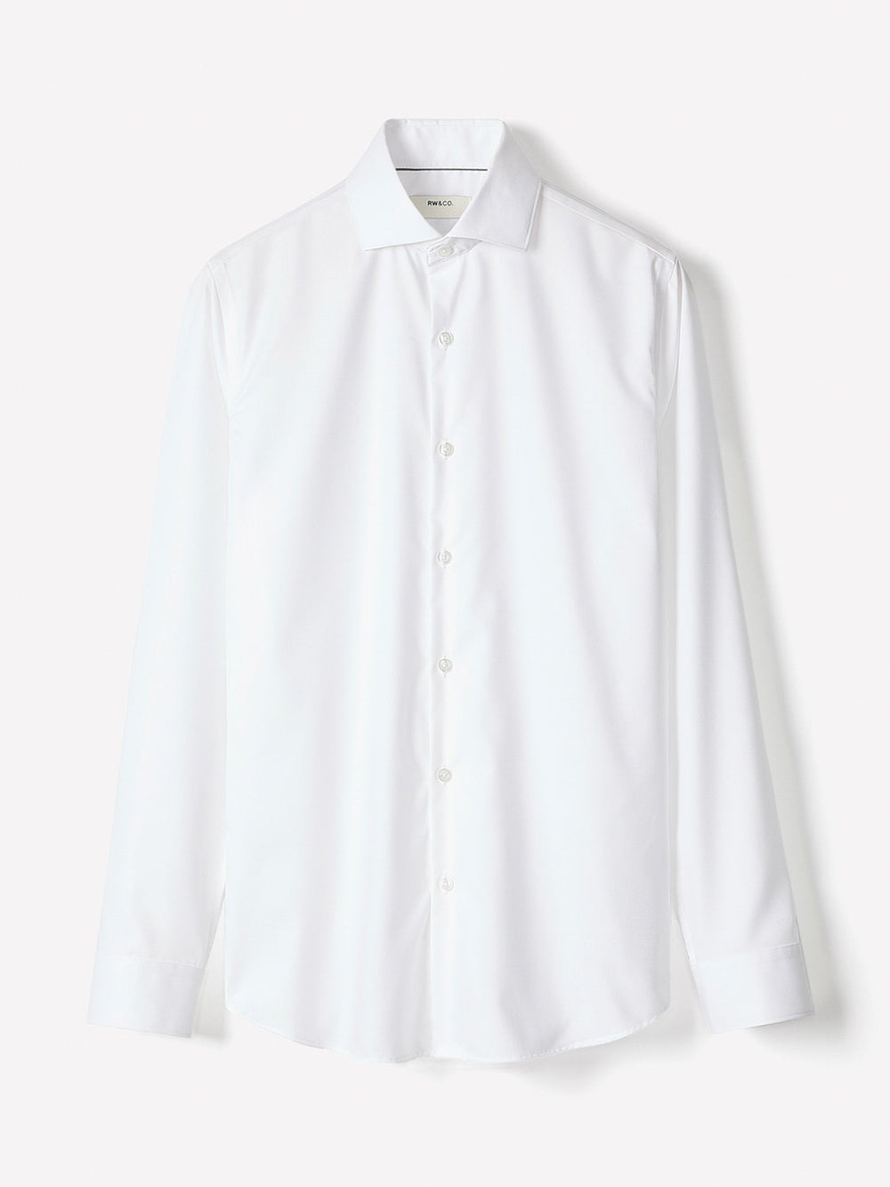 Tailored Fit Solid Twill Dress Shirt rw&co Special Promo Price