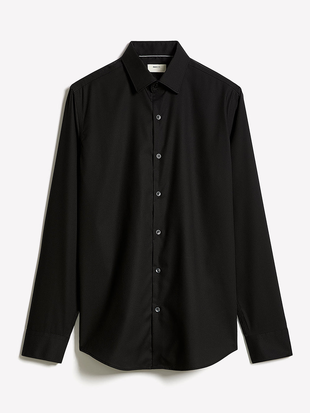 Tailored Fit Solid Twill Dress Shirt rw&co Special Promo Price