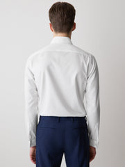 Slim Fit White Supima (R) Twill Dress Shirt rw&co On Sale