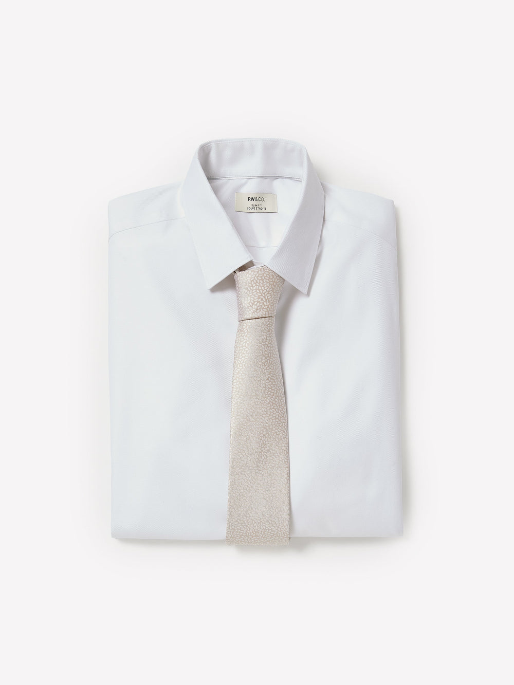 Slim Fit White Dress Shirt rw&co Limited Time Discount