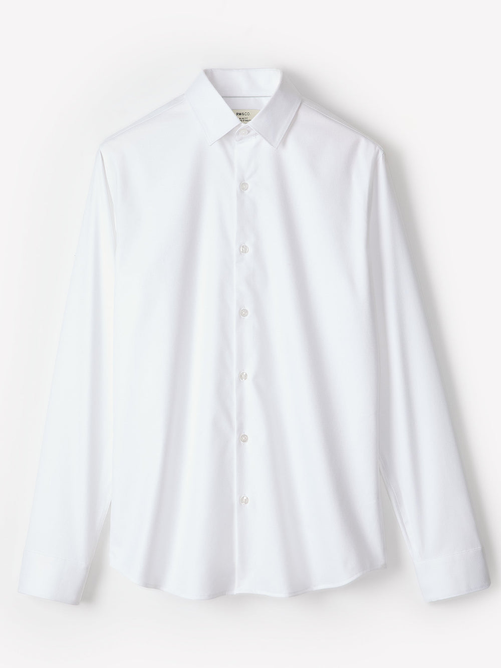 Slim Fit White Dress Shirt rw&co Limited Time Discount