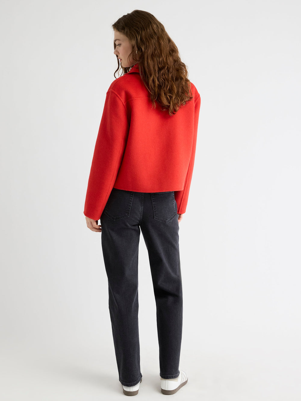 Wool-Blend Double-Face Worker Jacket rw&co Special Promo Price