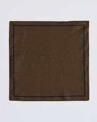 Solid Brown Handkerchief with Logo rw&co Special Offer