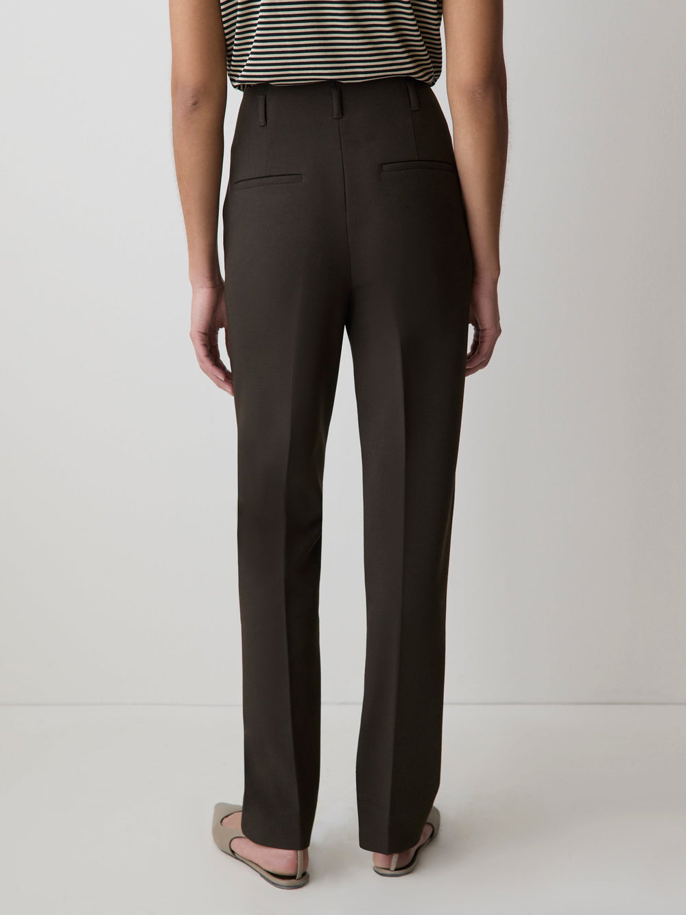 High-Rise Long Slim-Leg Pant rw&co Great Value Deal