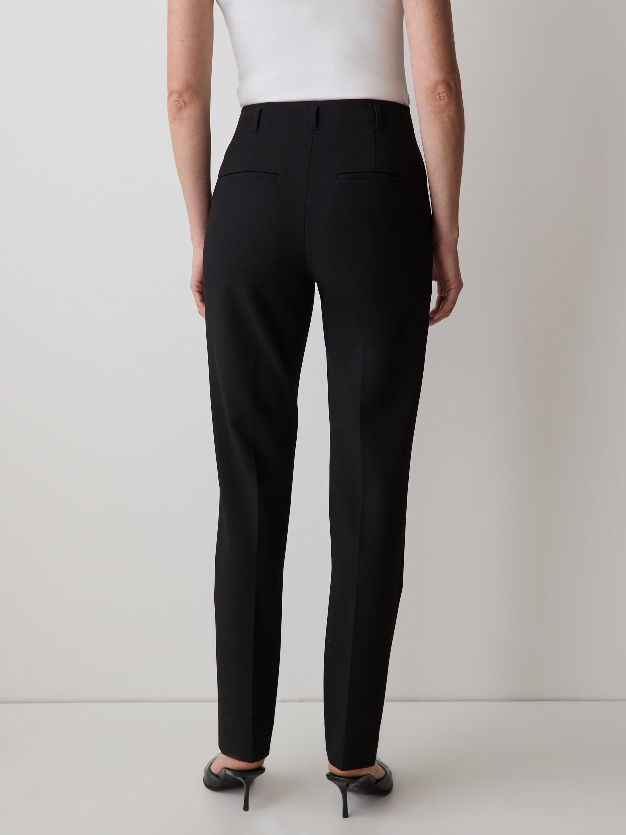 High-Rise Long Slim-Leg Pant rw&co Great Value Deal
