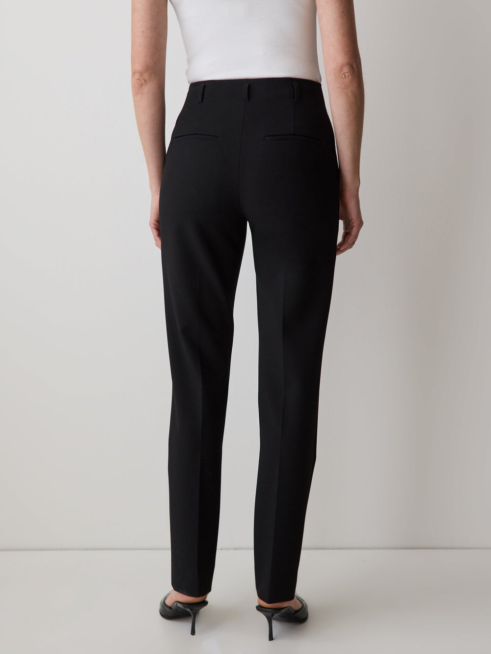 High-Rise Long Slim-Leg Pant rw&co Great Value Deal