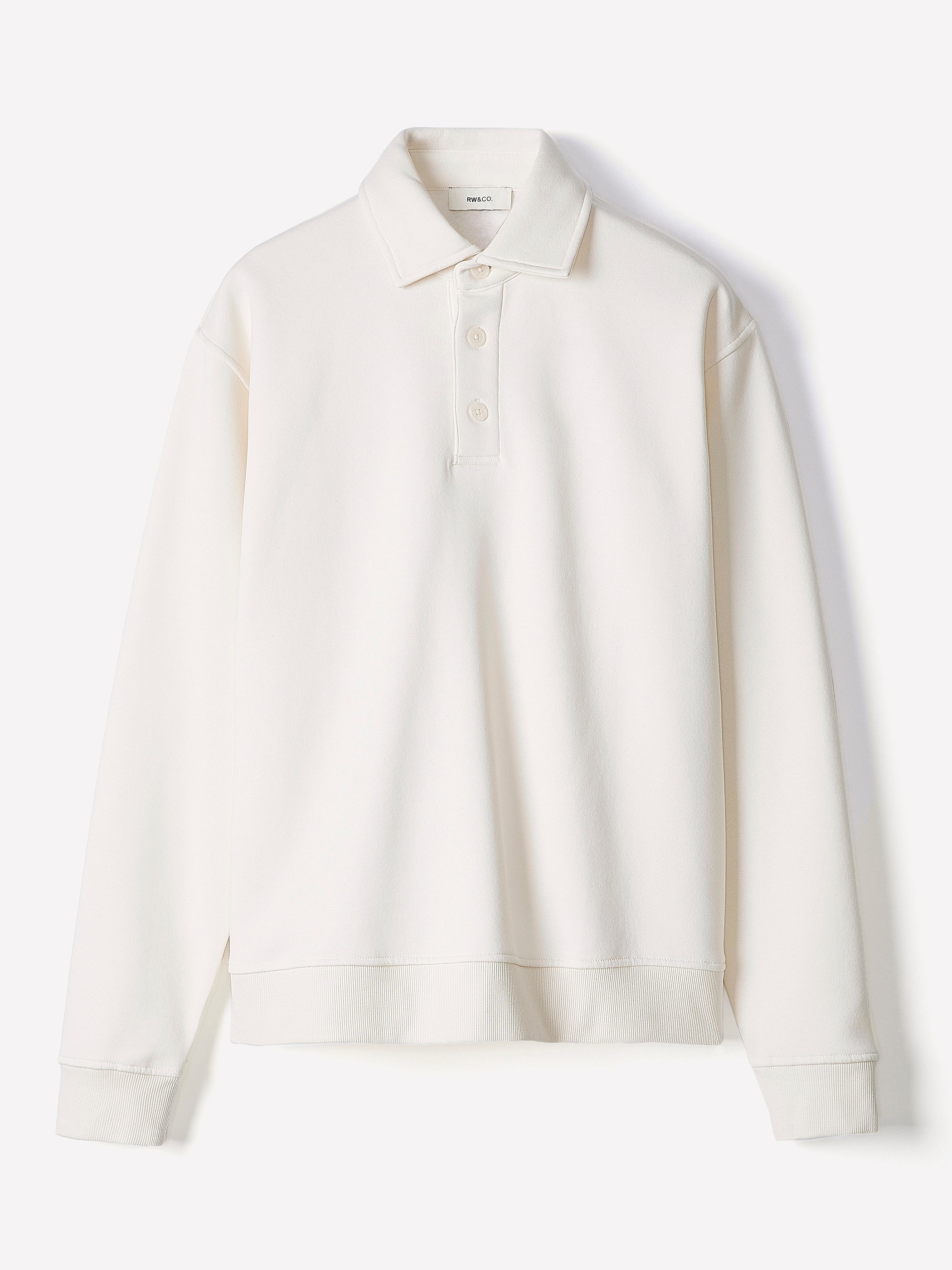 Fleece Long-Sleeve Polo rw&co Exclusive Sale Price
