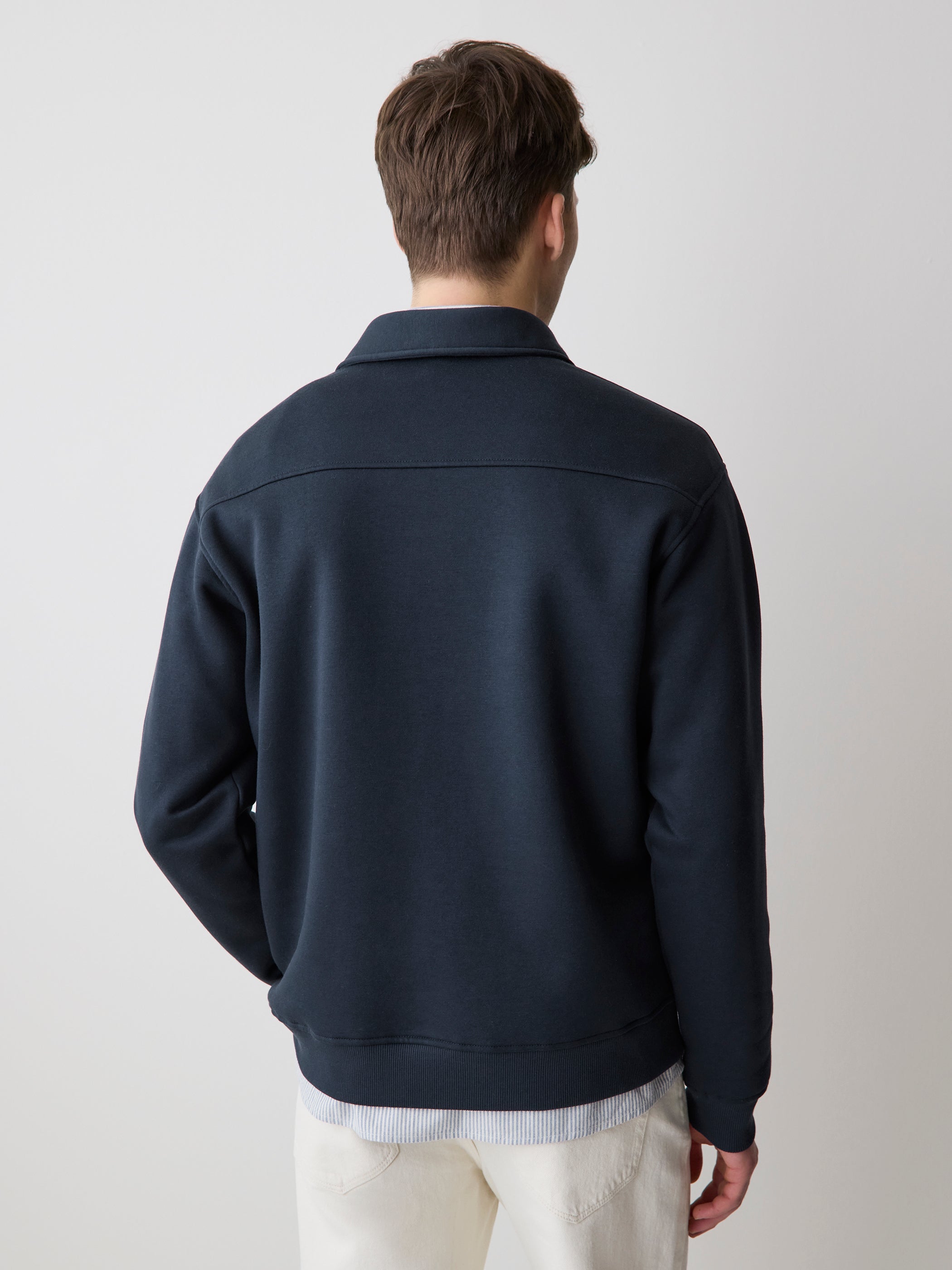Fleece Long-Sleeve Polo rw&co Exclusive Sale Price