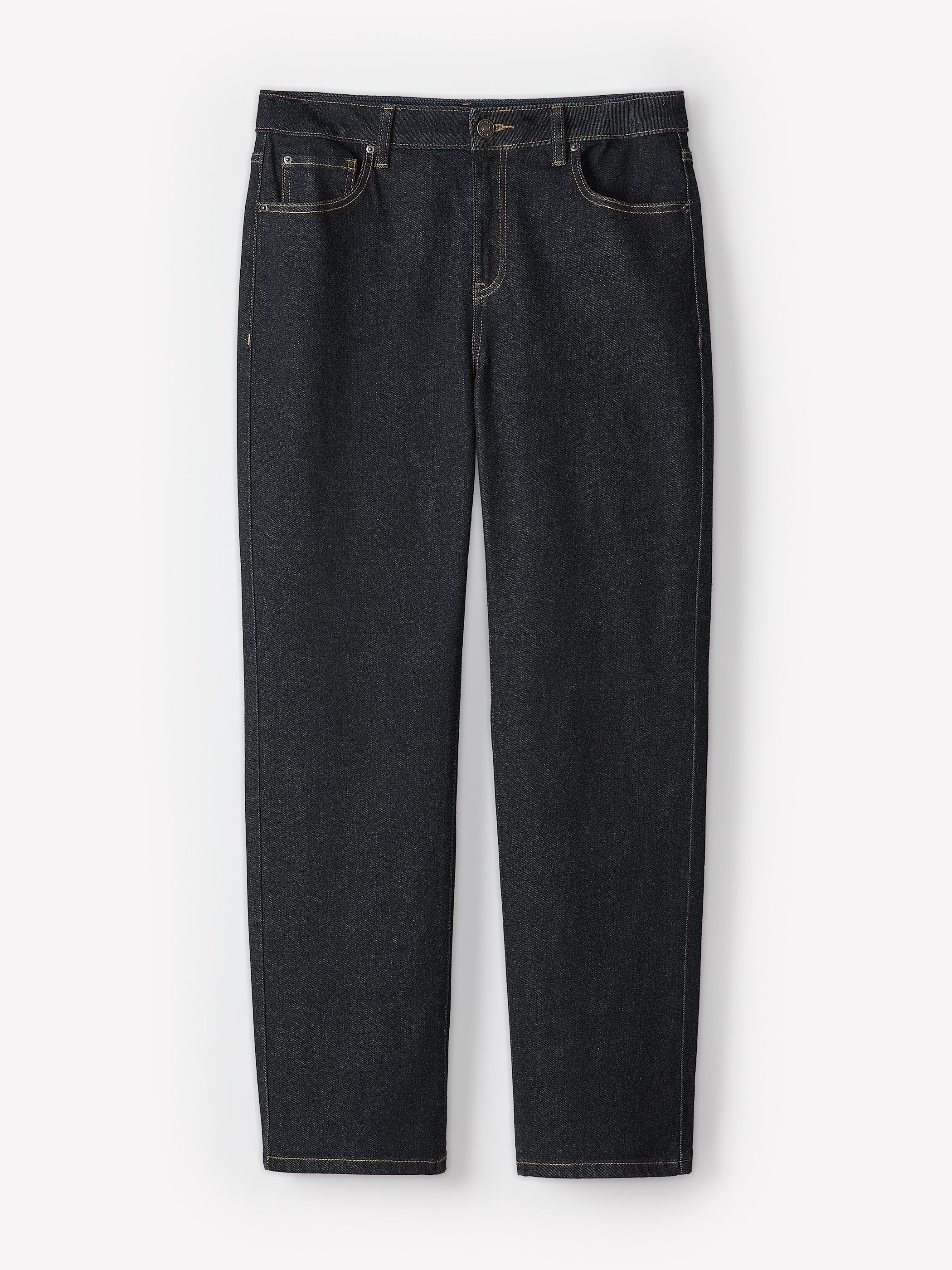 Dark-Wash Straight-Leg Jeans rw&co Special Offer