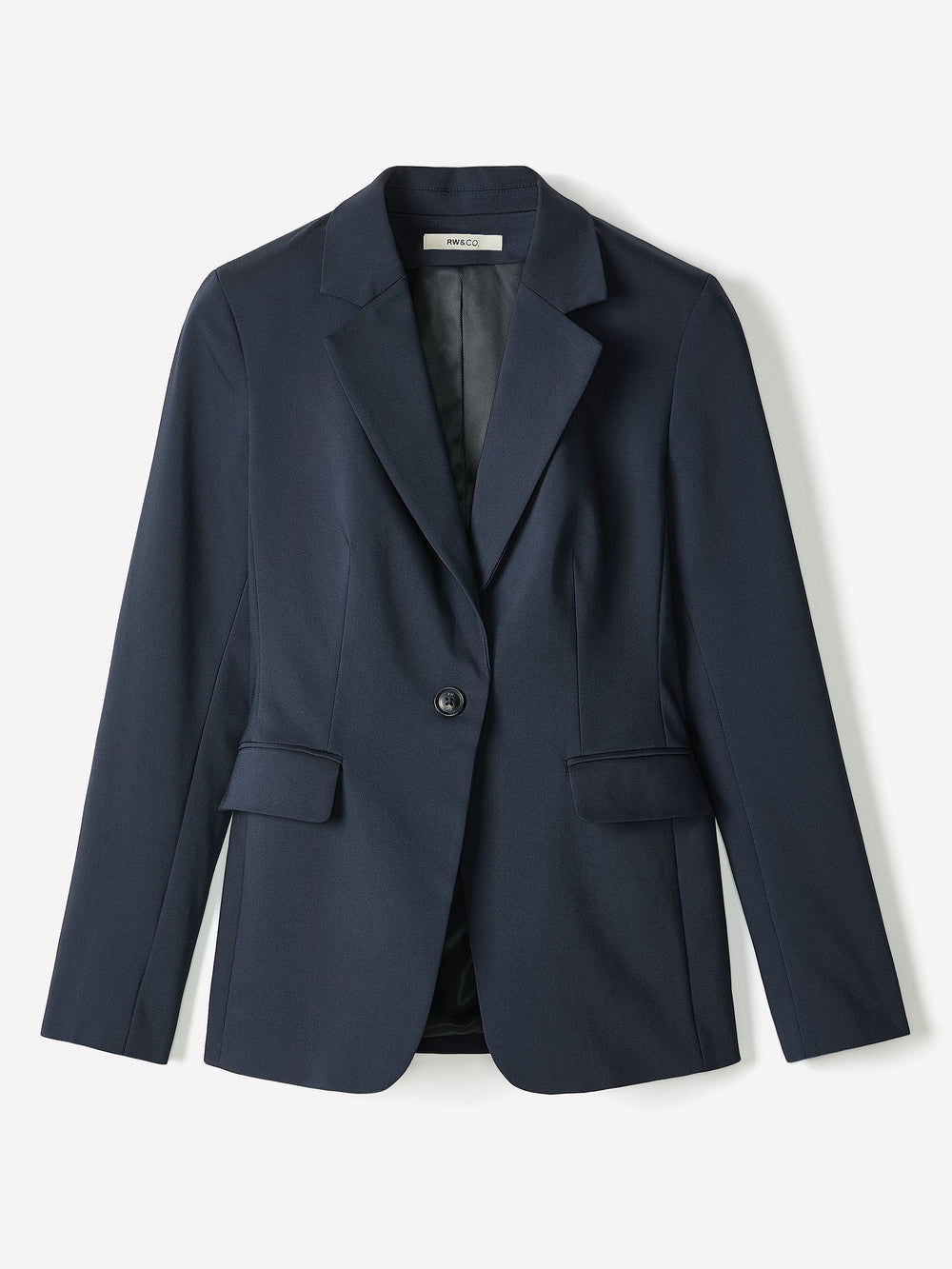 Limitless One-Button Fitted Blazer rw&co Limited Time Discount