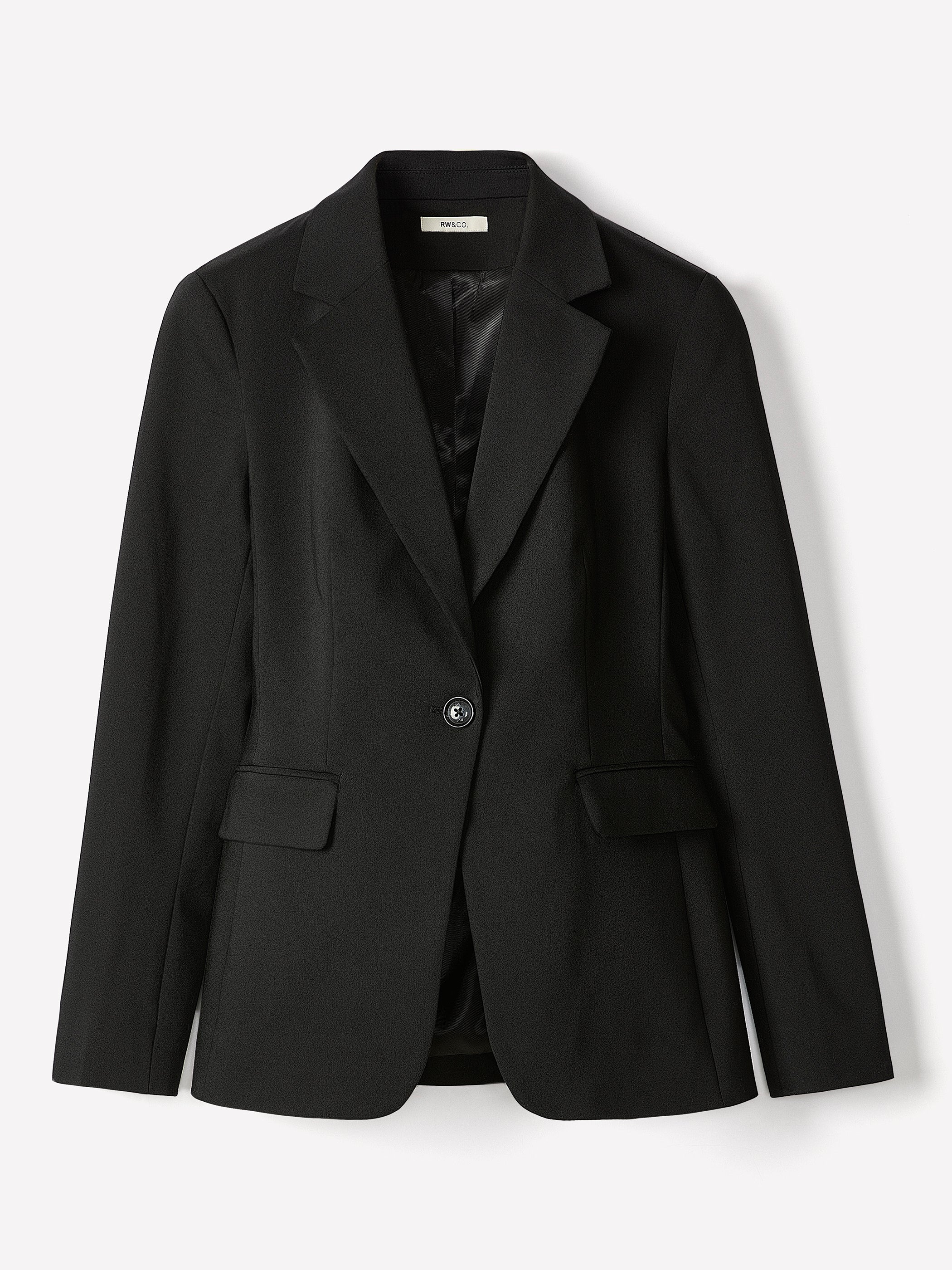 Limitless One-Button Fitted Blazer rw&co Limited Time Discount