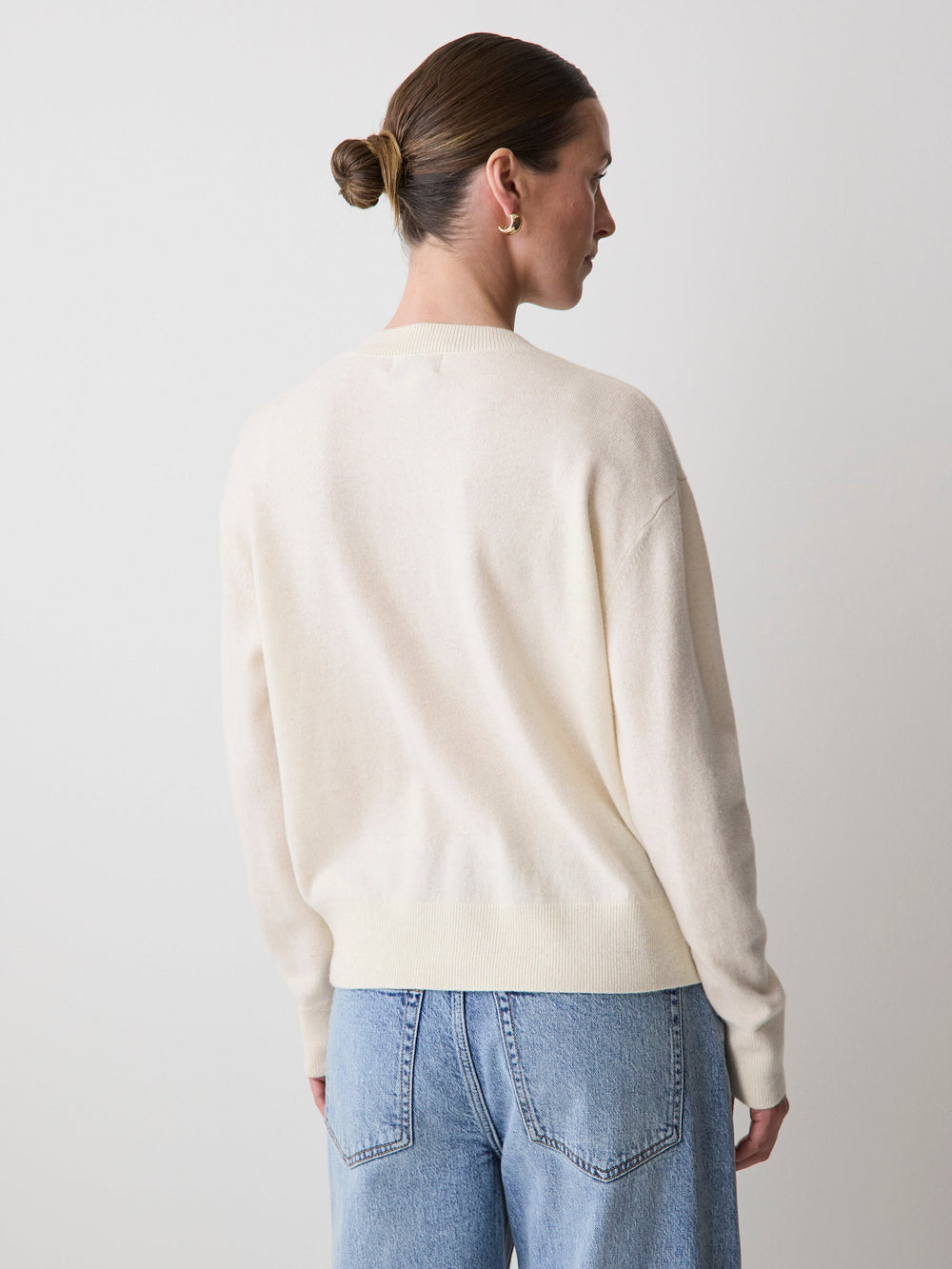 Merino Wool V-Neck Drop Shoulder Sweater rw&co Exclusive Sale Price