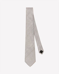 Wide Beige Textured Tie rw&co On Sale