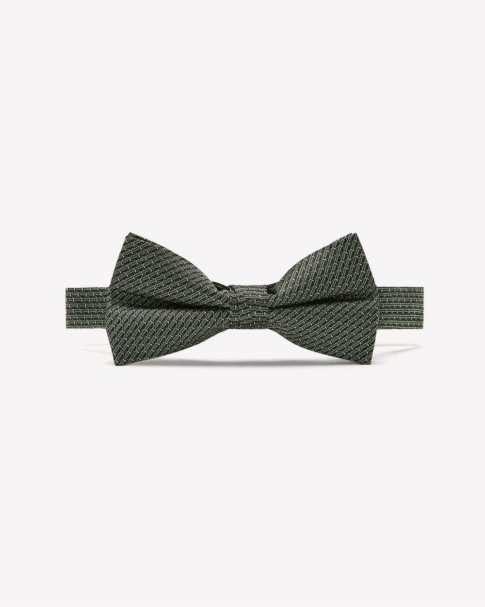 Green Textured Bow Tie rw&co Limited Time Discount