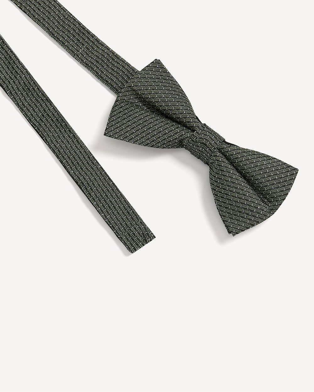 Green Textured Bow Tie rw&co Limited Time Discount