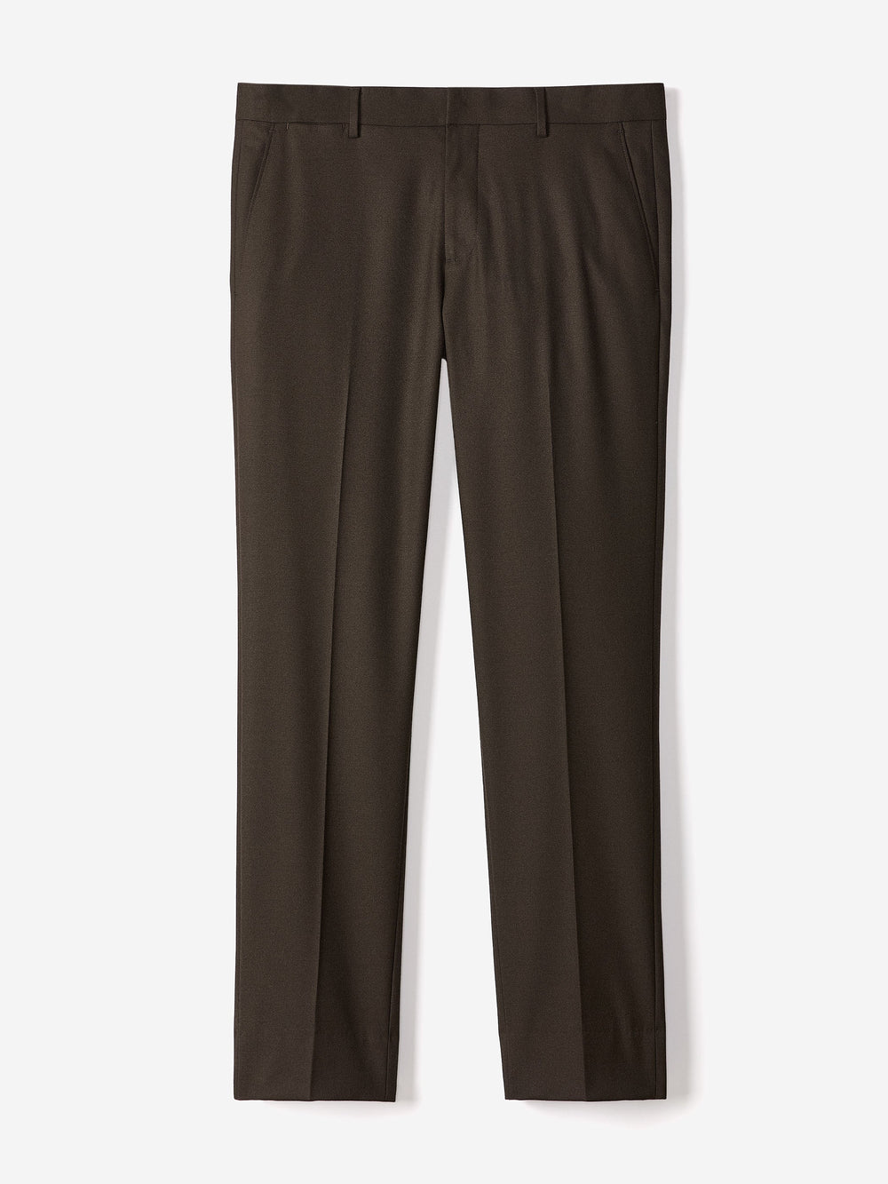 Slim Fit Dark Brown Brushed Twill Pant rw&co On Sale