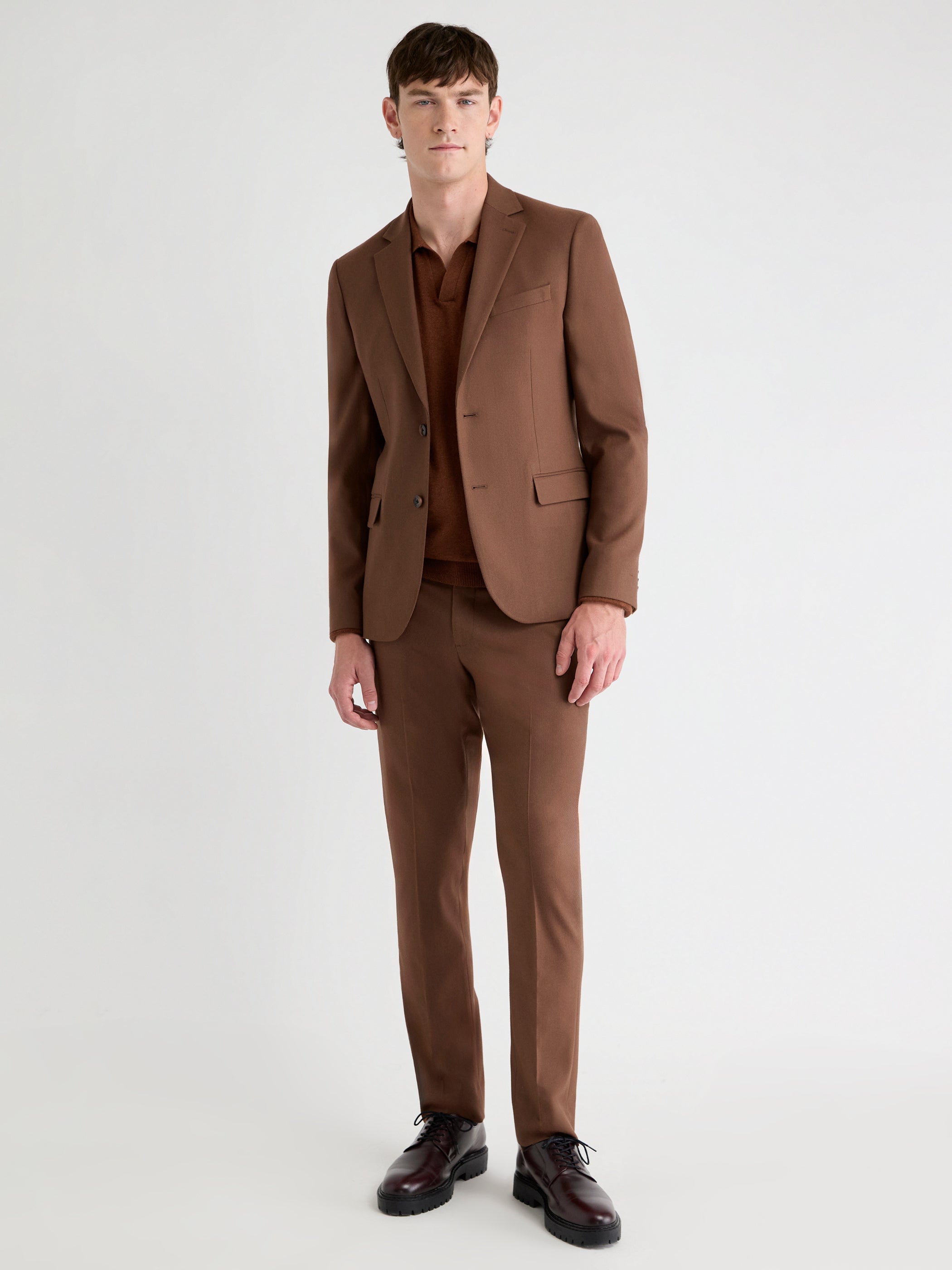 Slim Fit Clay Brushed Twill Blazer rw&co Great Value Deal