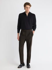 Tapered-Leg Pleated Dress Pant rw&co Special Offer