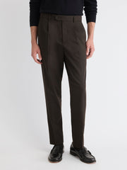Tapered-Leg Pleated Dress Pant rw&co Special Offer