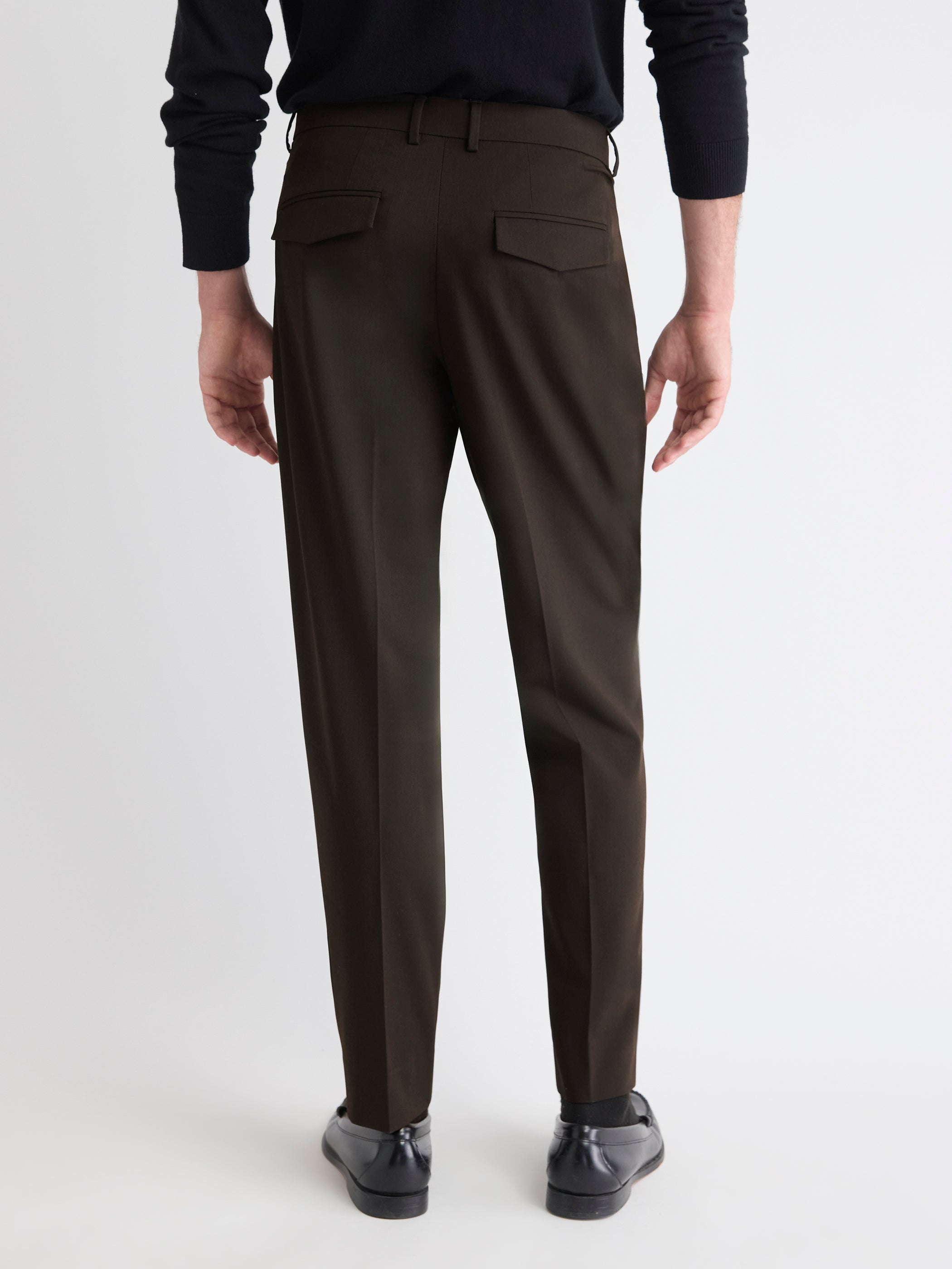 Tapered-Leg Pleated Dress Pant rw&co Special Offer