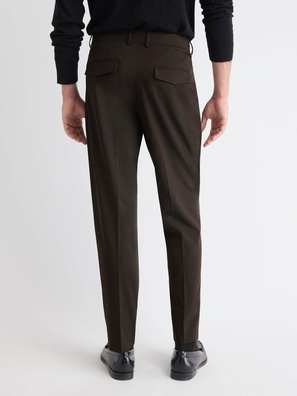 Tapered-Leg Pleated Dress Pant rw&co Special Offer