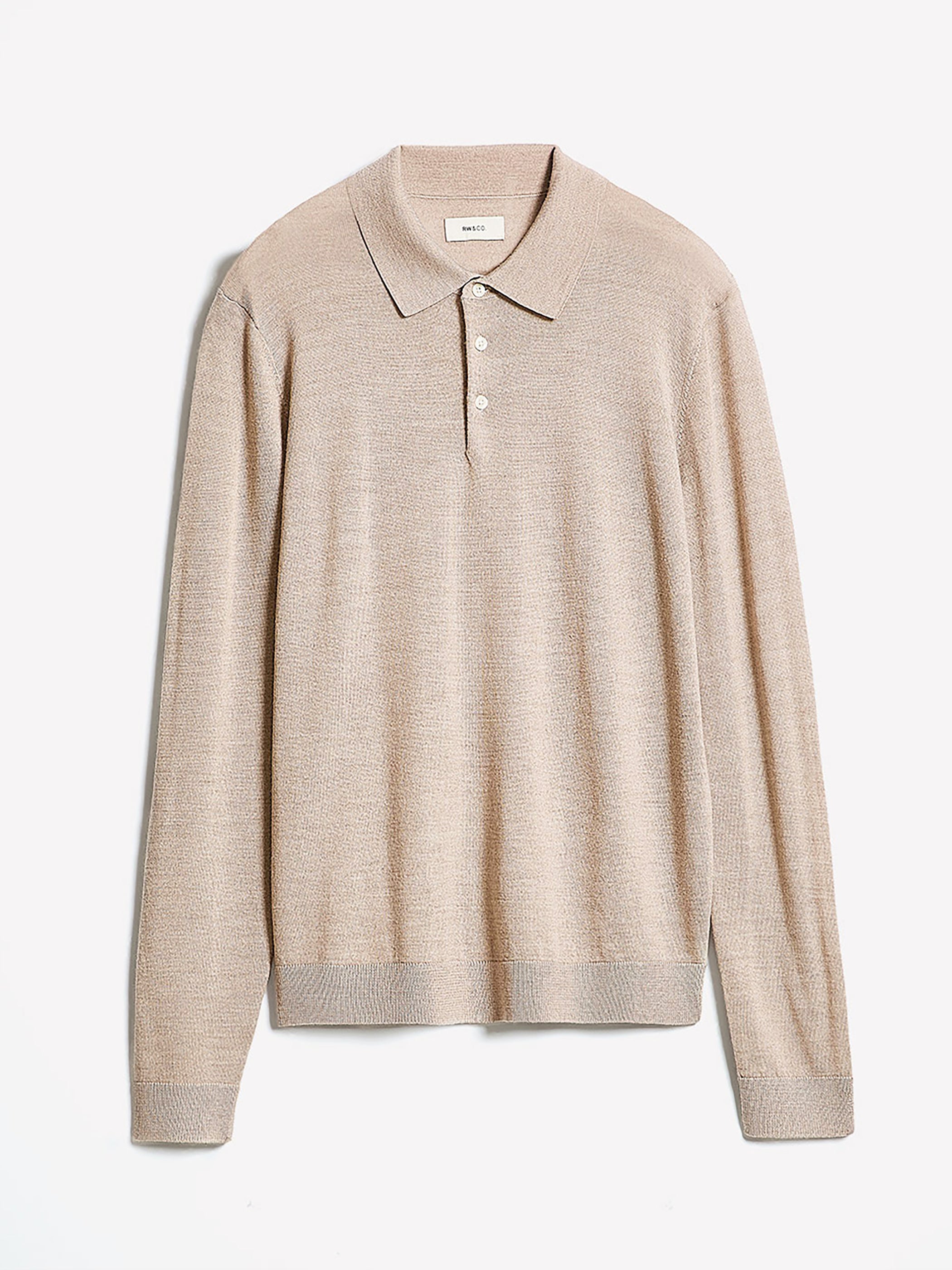 Merino Wool Polo Sweater rw&co Great Value Deal