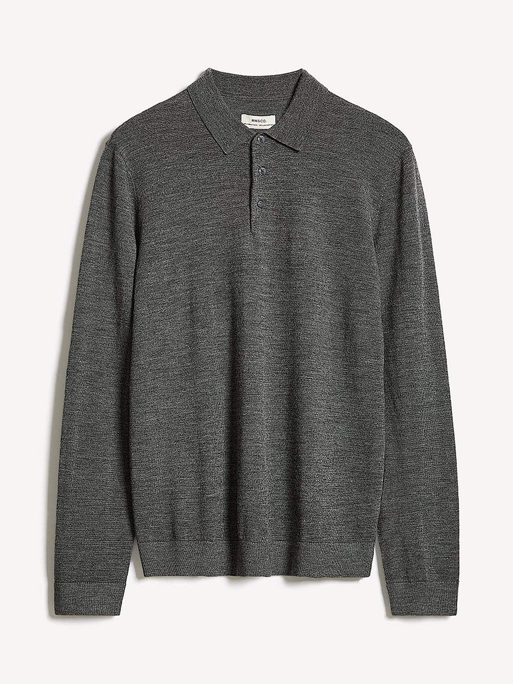 Merino Wool Polo Sweater rw&co Great Value Deal