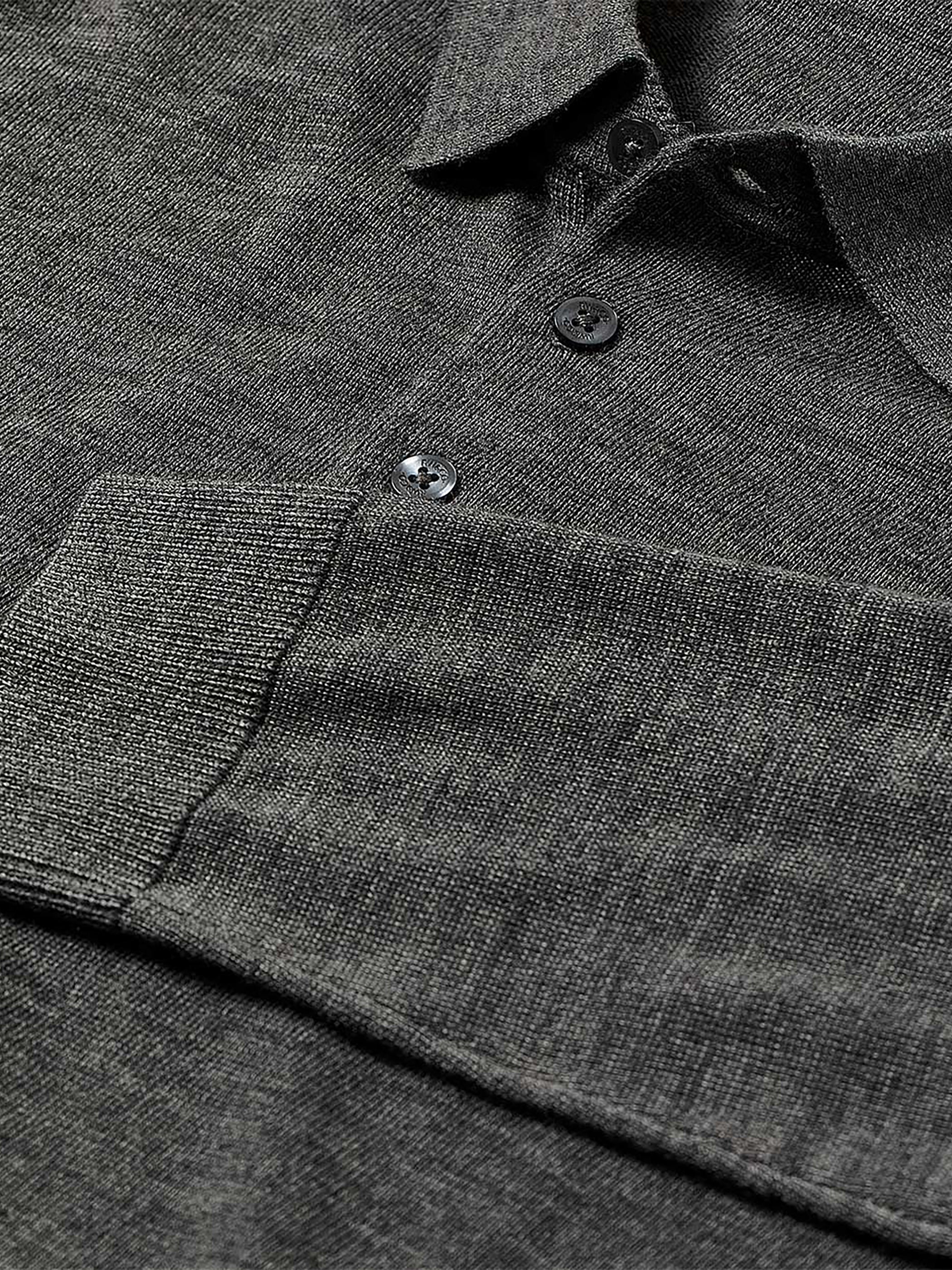 Merino Wool Polo Sweater rw&co Great Value Deal