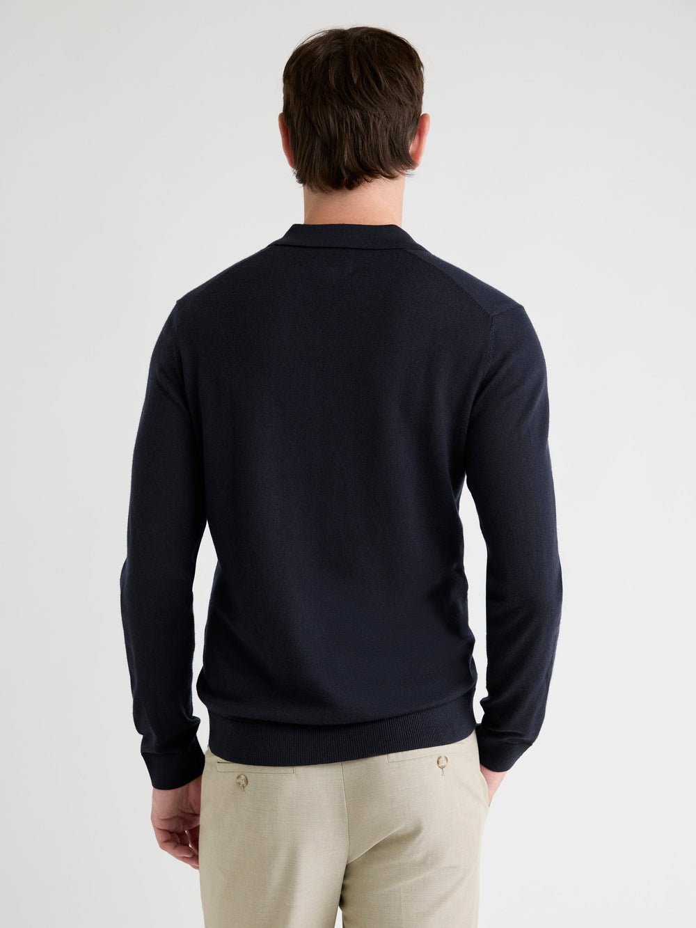 Merino Wool Polo Sweater rw&co Great Value Deal