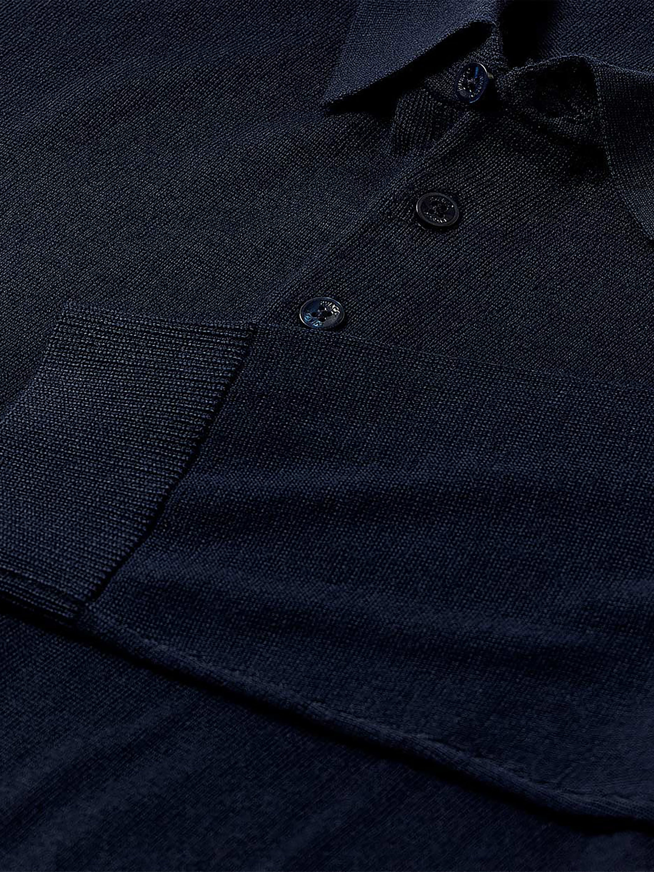 Merino Wool Polo Sweater rw&co Great Value Deal