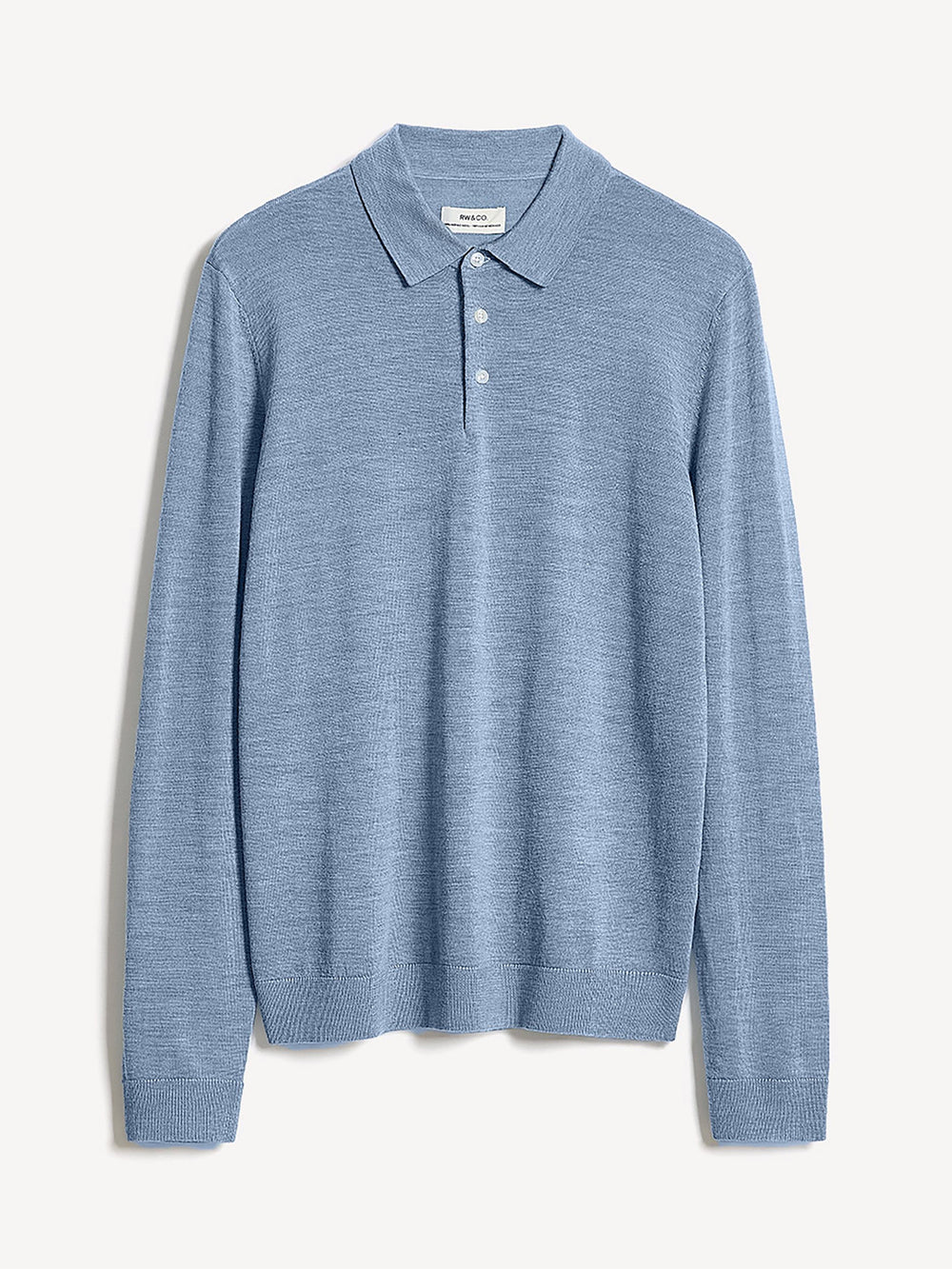 Merino Wool Polo Sweater rw&co Great Value Deal