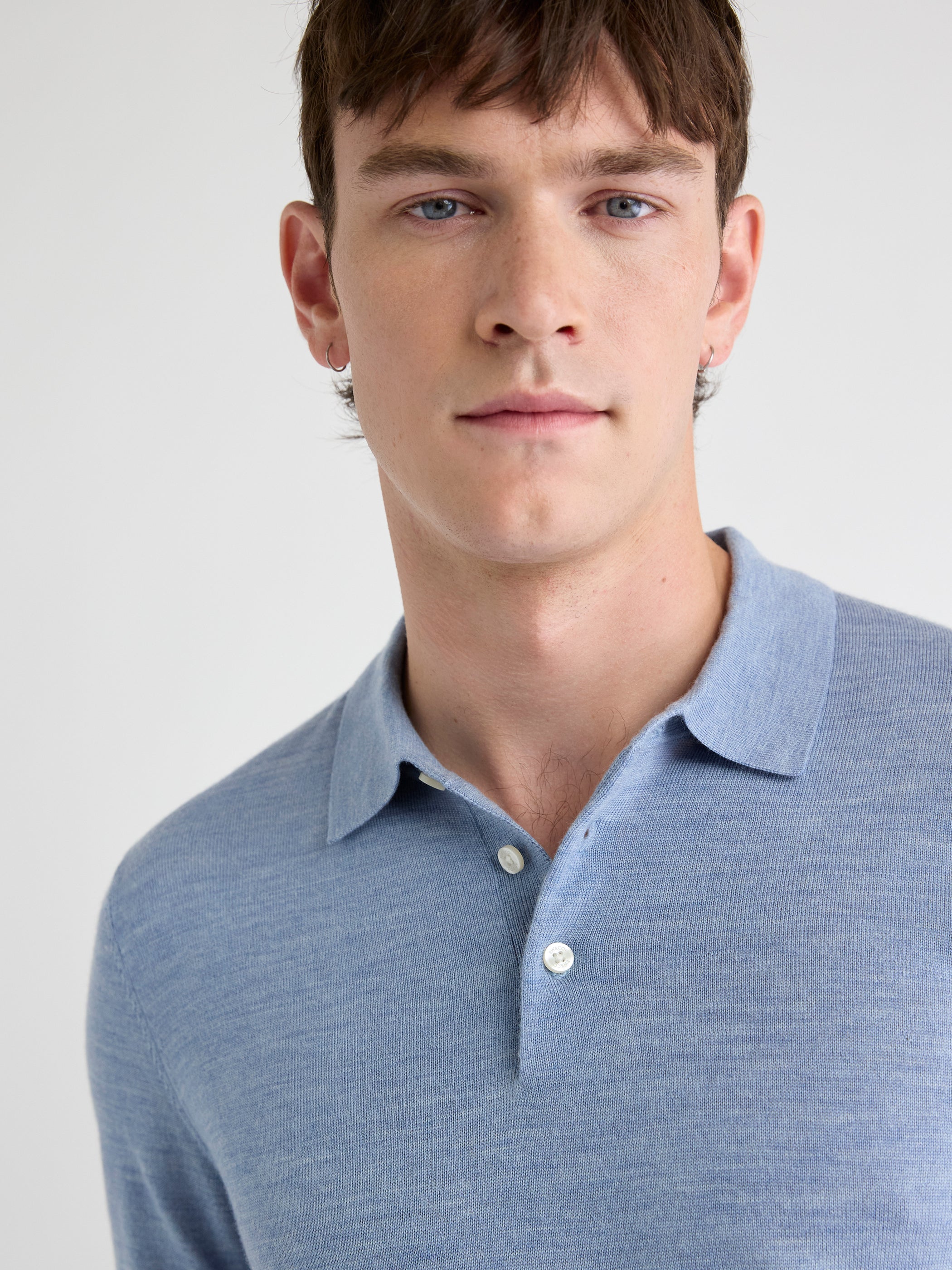 Merino Wool Polo Sweater rw&co Great Value Deal