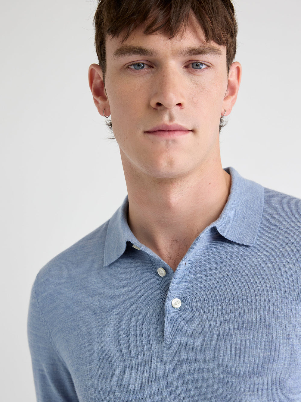 Merino Wool Polo Sweater rw&co Great Value Deal