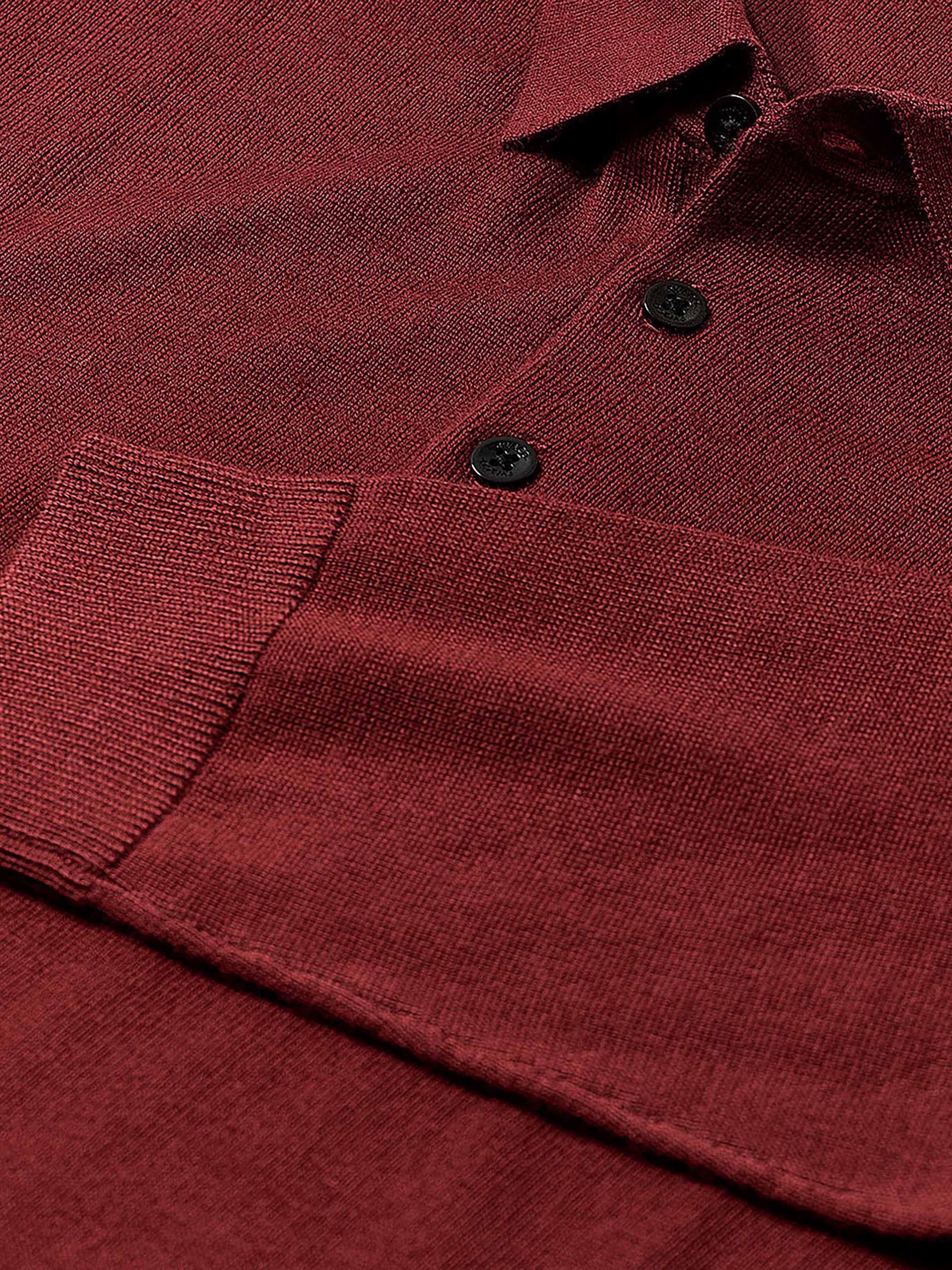 Merino Wool Polo Sweater rw&co Great Value Deal
