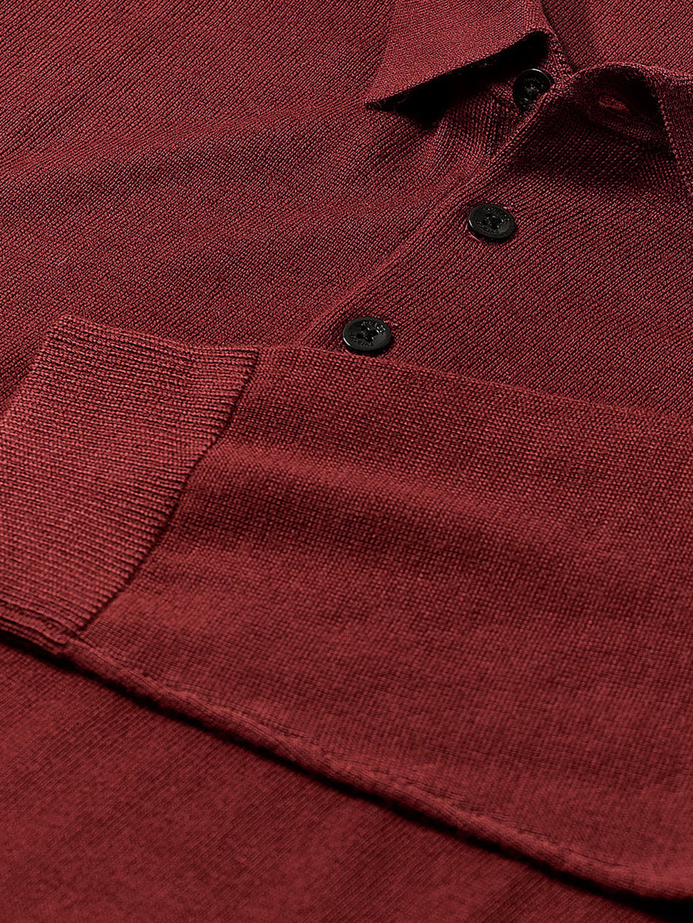 Merino Wool Polo Sweater rw&co Great Value Deal