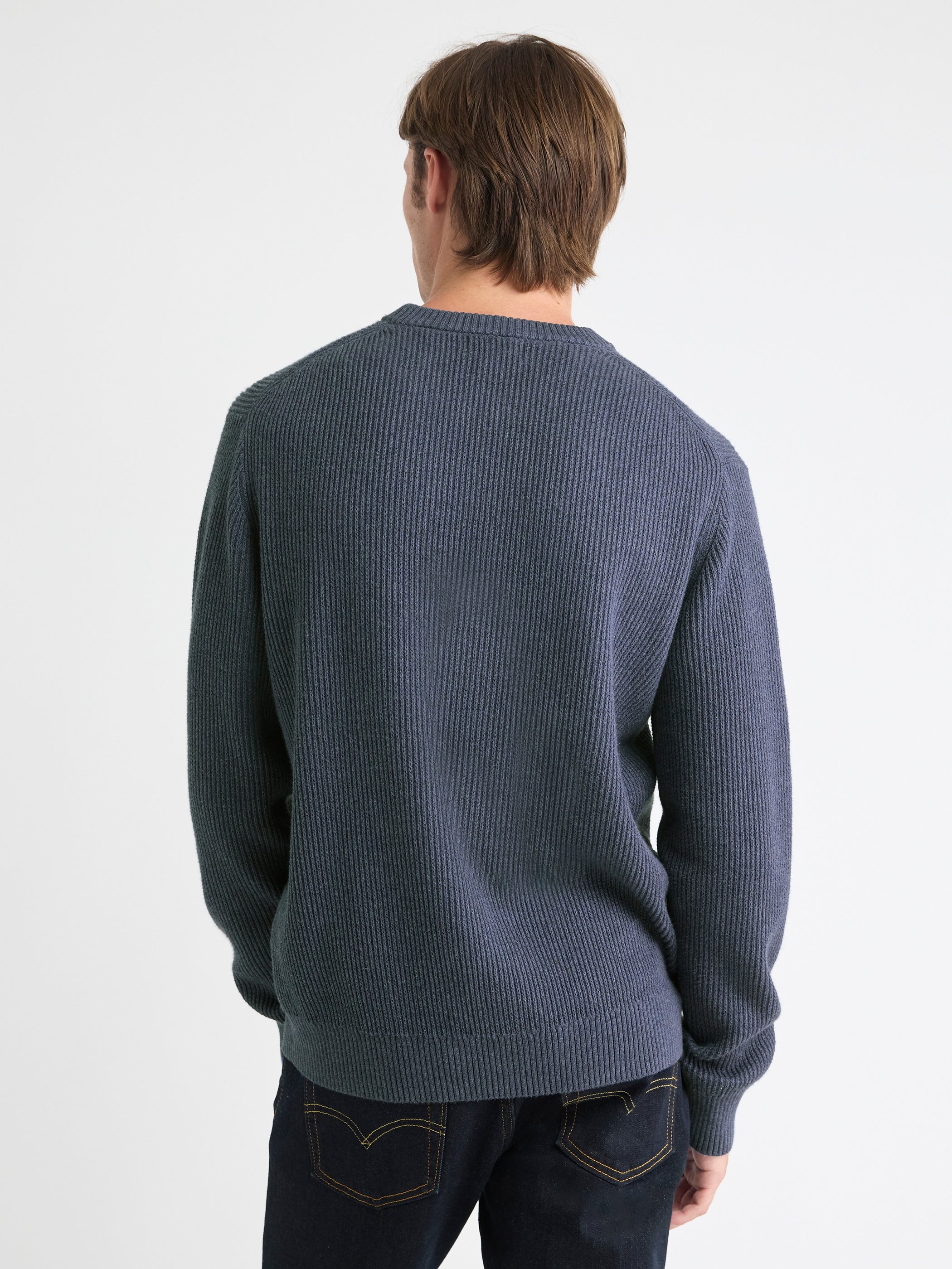 Cashmere-Blend Long-Sleeve Crew-Neck Sweater rw&co Exclusive Sale Price