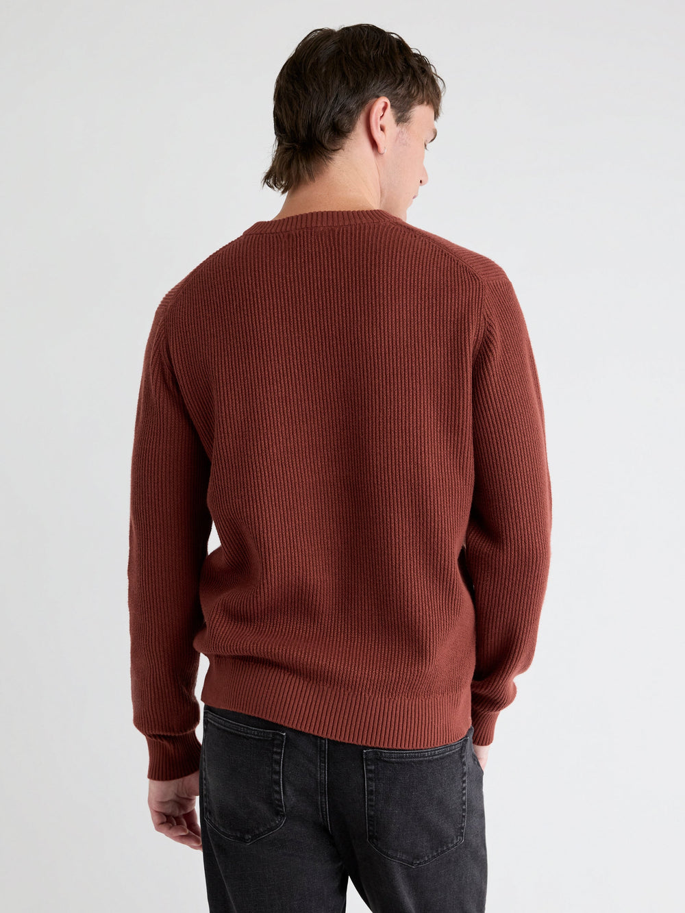 Cashmere-Blend Long-Sleeve Crew-Neck Sweater rw&co Exclusive Sale Price
