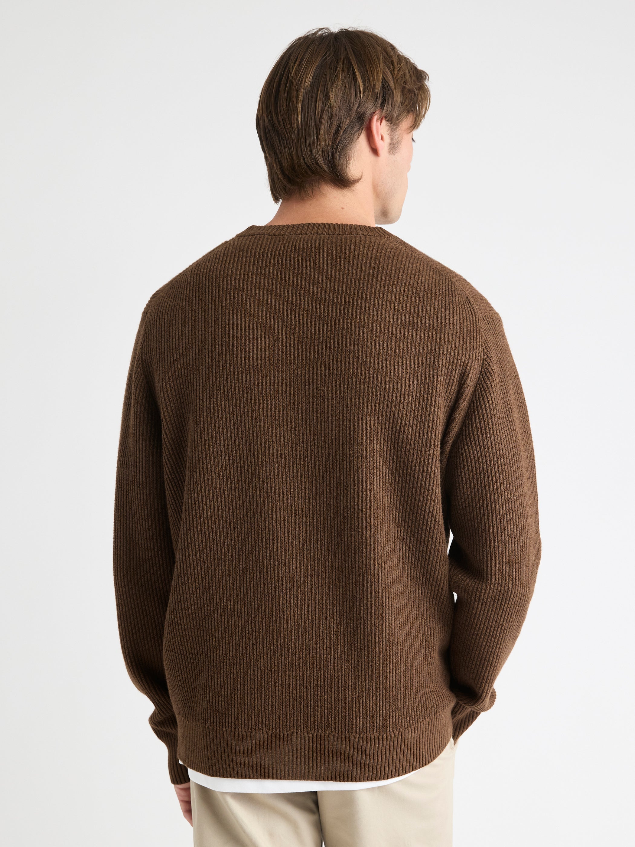 Cashmere-Blend Long-Sleeve Crew-Neck Sweater rw&co Exclusive Sale Price