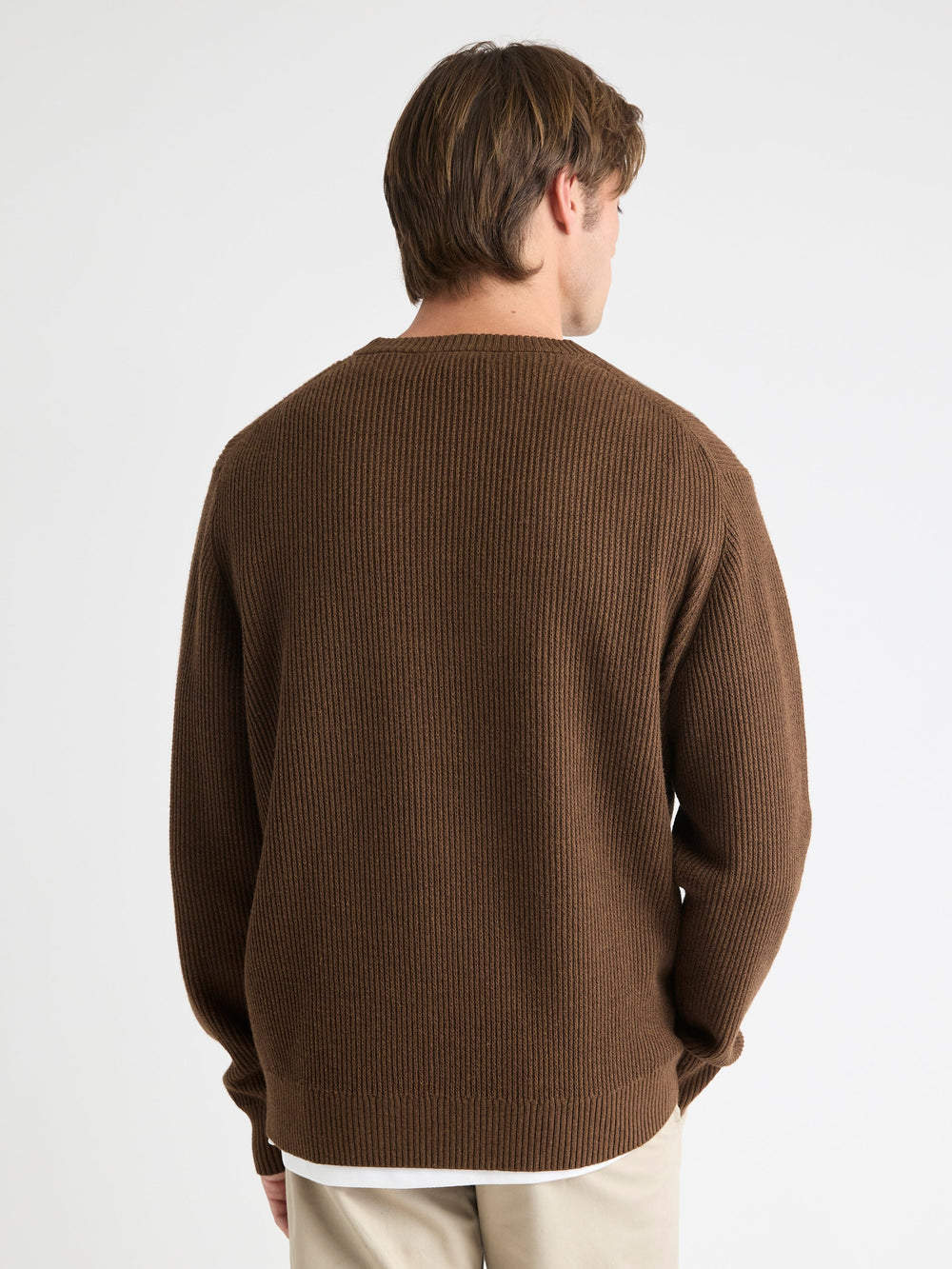 Cashmere-Blend Long-Sleeve Crew-Neck Sweater rw&co Exclusive Sale Price