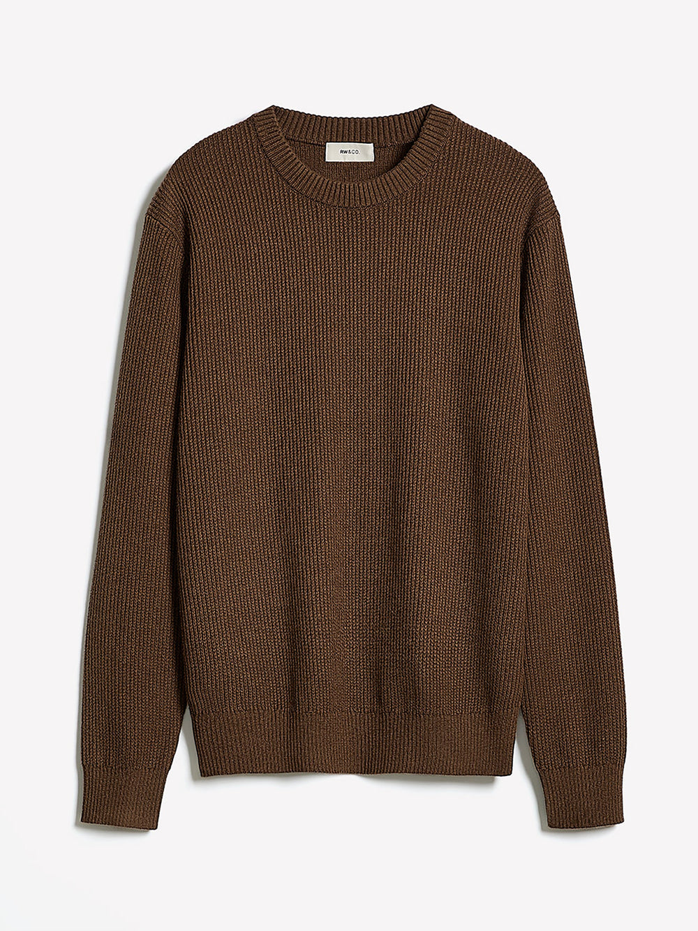 Cashmere-Blend Long-Sleeve Crew-Neck Sweater rw&co Exclusive Sale Price