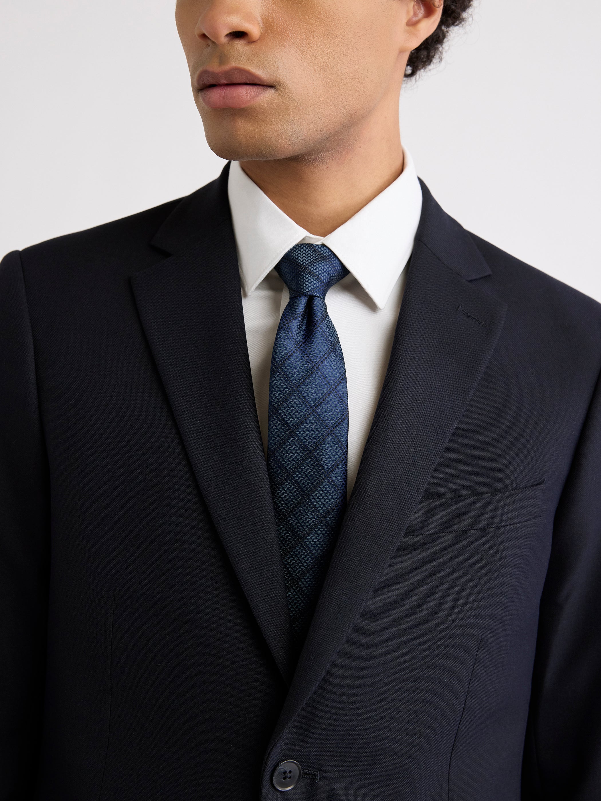 Skinny Tie with Houndstooth Checkered Pattern rw&co On Sale