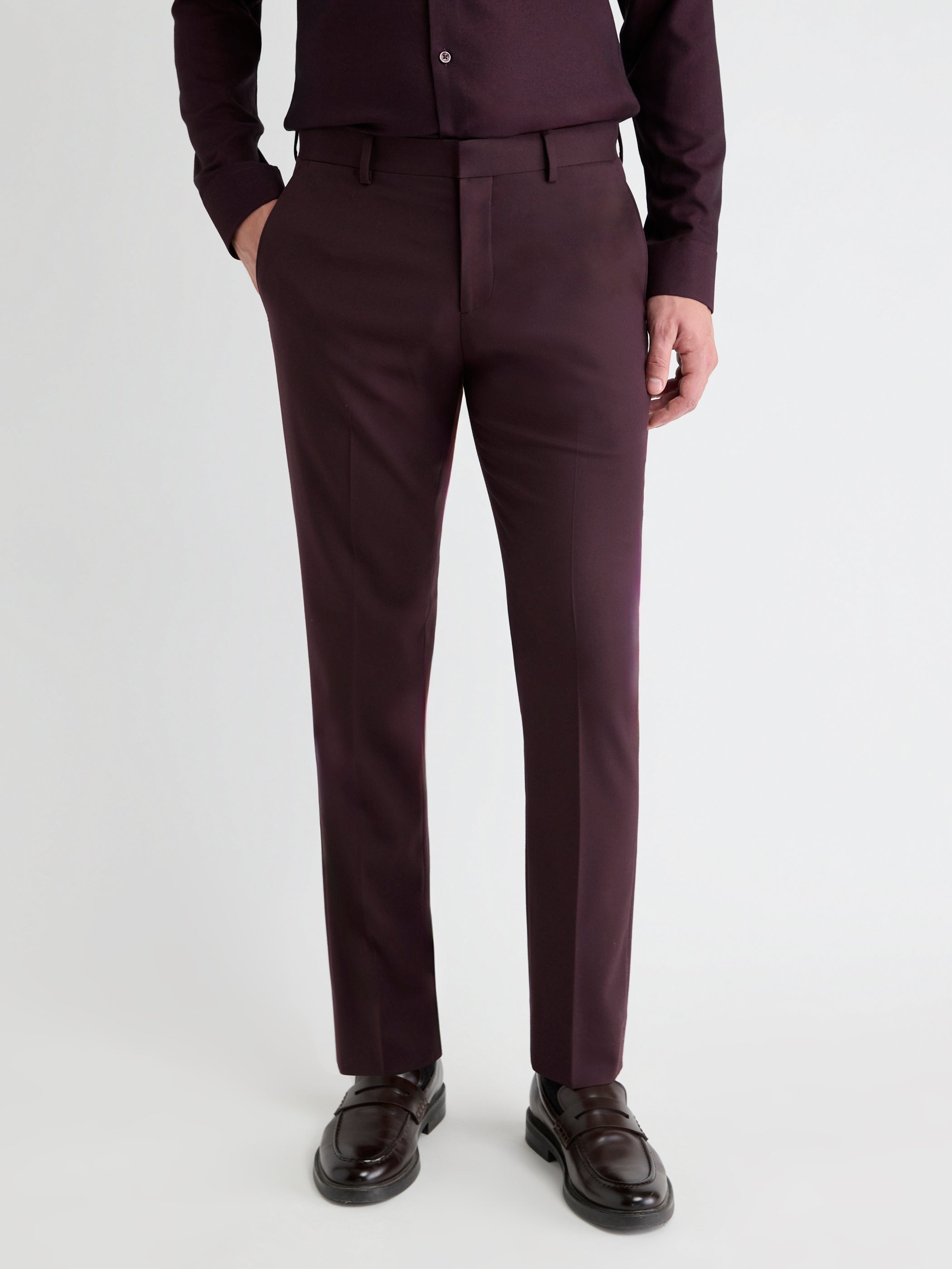 Slim Fit Fig Suit Pant rw&co Limited Time Discount