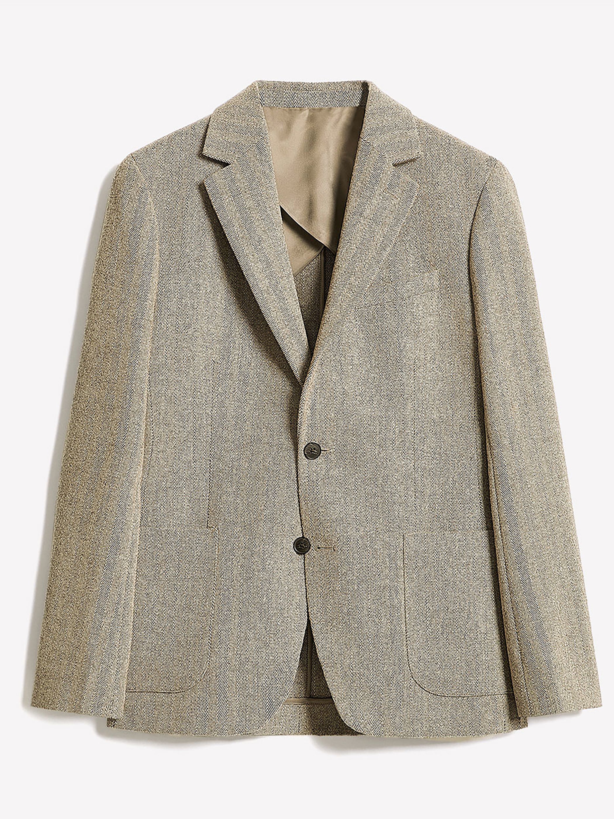 Slim-Fit Herringbone Blazer rw&co Great Value Deal