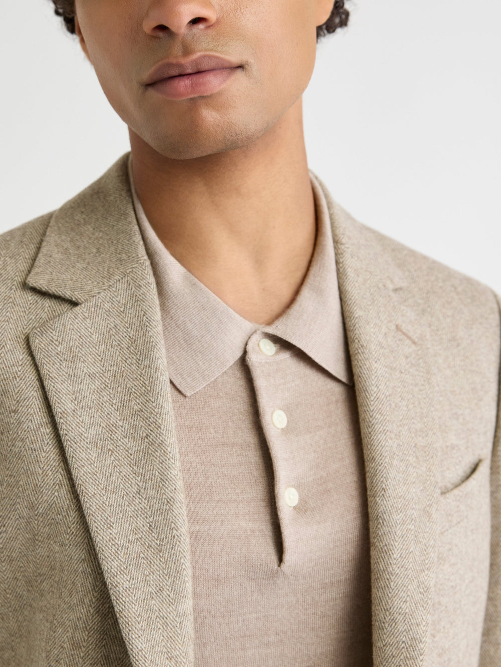 Slim-Fit Herringbone Blazer rw&co Great Value Deal