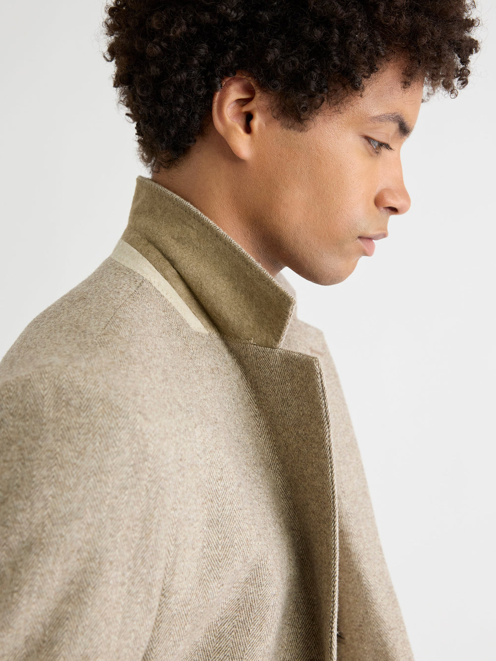 Slim-Fit Herringbone Blazer rw&co Great Value Deal