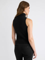 Sleeveless Turtle-Neck Sweater rw&co Limited Time Discount